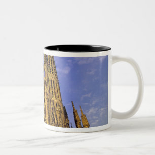 Europa, Spanien, Barcelona, Sagrada Familia Två-Tonad Mugg