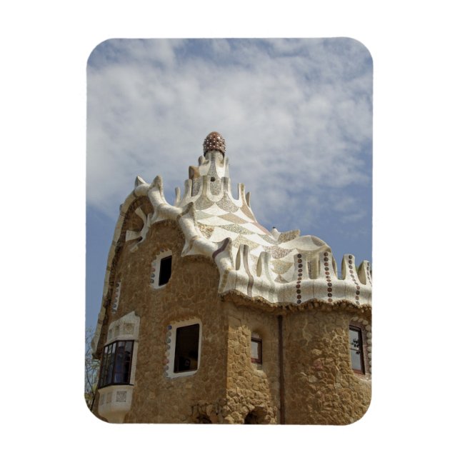 Europa, Spanien, Katalonien, Barcelona. Park Güell Magnet (Vertikal)