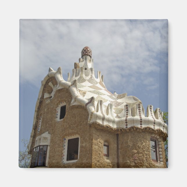 Europa, Spanien, Katalonien, Barcelona. Park Güell Magnet (Framsidan)