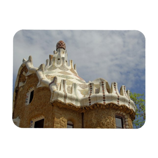 Europa, Spanien, Katalonien, Barcelona. Park Guell Magnet (Horisontell)