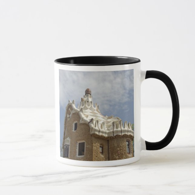 Europa, Spanien, Katalonien, Barcelona. Park Güell Mugg (Höger)