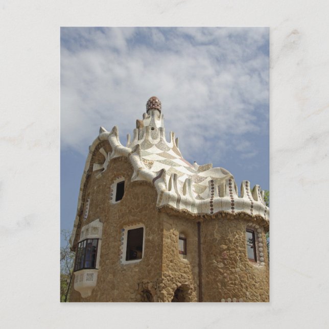 Europa, Spanien, Katalonien, Barcelona. Park Guell Vykort (Framsida)