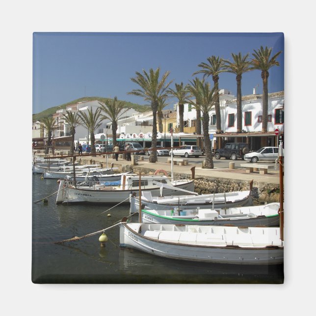 Europa, Spanien, Minorca (alias Menorca). Fiske Magnet (Framsidan)