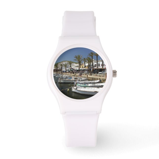 Europa, Spanien, Minorka (även Menorca). Fiske Armbandsur (Framsida)