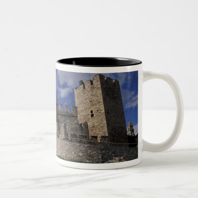 Europa, Spanien, Ponferrada, Leon. Tempelriddare Två-Tonad Mugg (Höger)