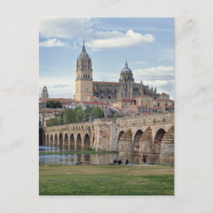 Europa, Spanien, Salamanca. Den romerska bron över Vykort