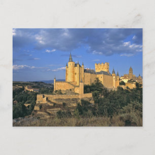 Europa, Spanien, Segovia. Alcazar, en värld Vykort