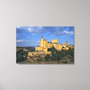 Europa, Spanien, Segovia. Alcazar, en världs- Canvastryck