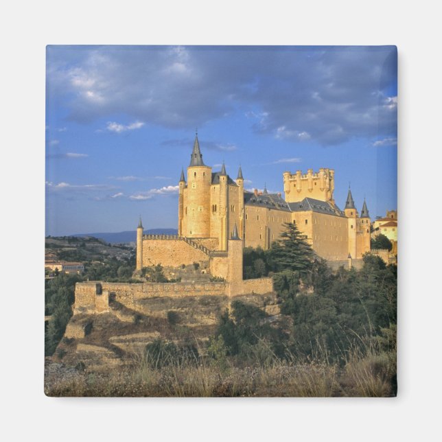 Europa, Spanien, Segovia. Alcazar, en världs- Magnet (Framsidan)