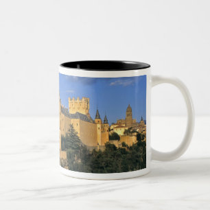 Europa, Spanien, Segovia. Alcazar, en världs Två-Tonad Mugg