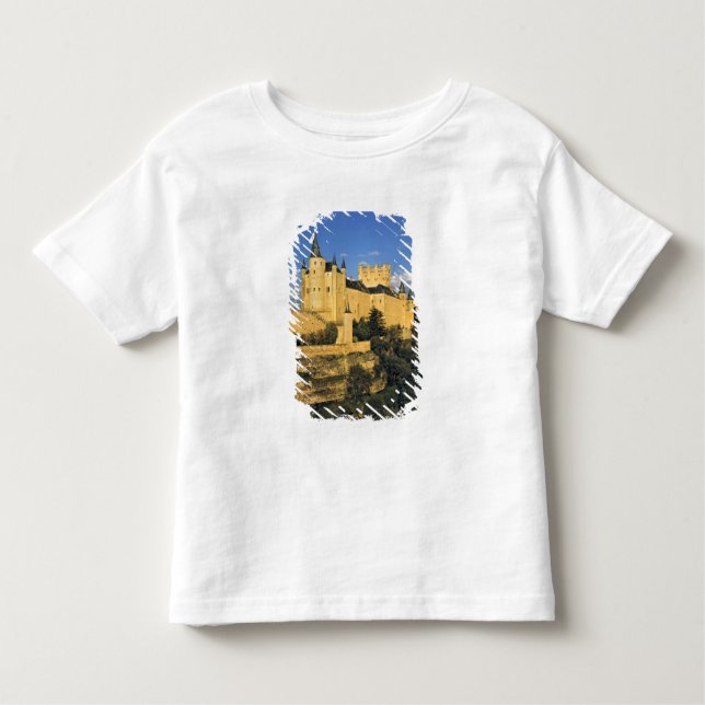 Europa, Spanien, Segovia. Den påtvingande Alcazar. T-shirt (Framsida)