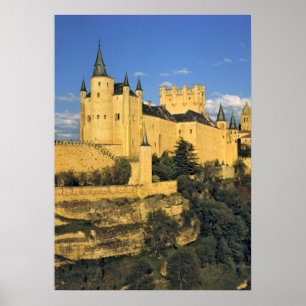 Europa, Spanien, Segovia. Det imponerande Alcazar, Poster