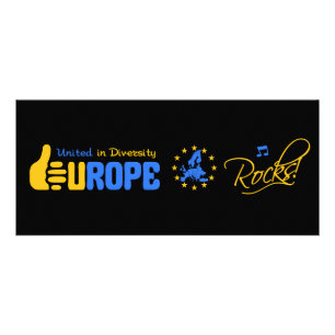 Europa Sten! rackkort Reklamkort