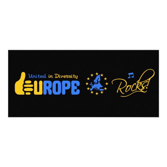 Europa Sten! rackkort Reklamkort (Framsidan)