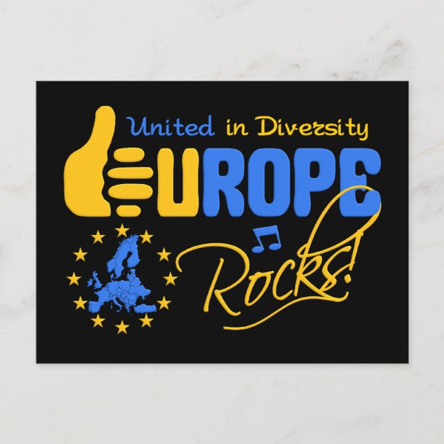 Europa Sten! Vykort (Framsida)