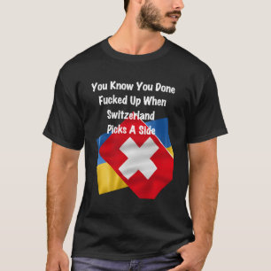 Europa stöder Ukraina Anti Russian I Support Ukr T Shirt