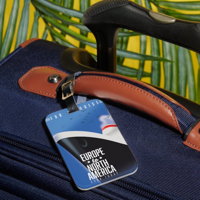 Europa till Nordamerika kryssningsfartyg Bagagebricka (Framsida Insitu 1)