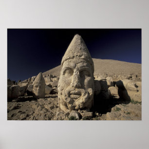 Europa, Turkiet, Kurdi. Nemrut Dagh. Poster