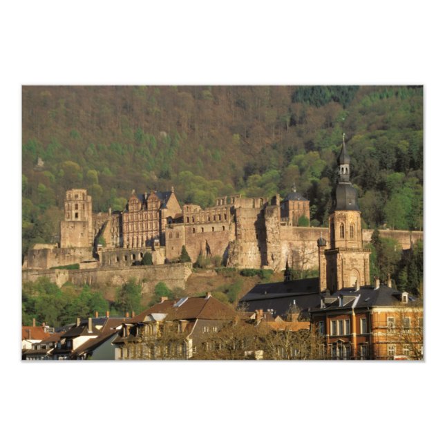 Europa, Tyskland, Heidelberg. Slott Fototryck (Framsidan)