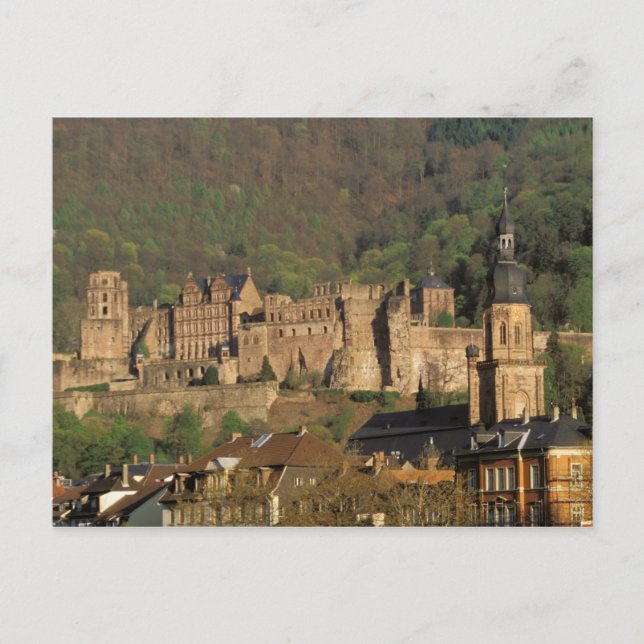 Europa, Tyskland, Heidelberg. Slott Vykort (Framsida)