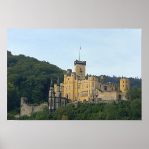 Europa, Tyskland, nära Koblenz, Slottet Schloss Poster