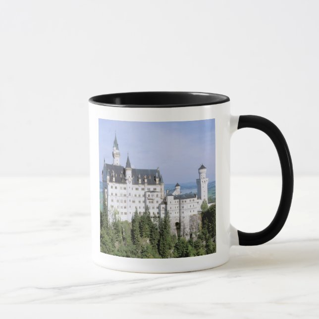 Europa, Tyskland, Neuschwanstein slott, byggt Mugg (Höger)