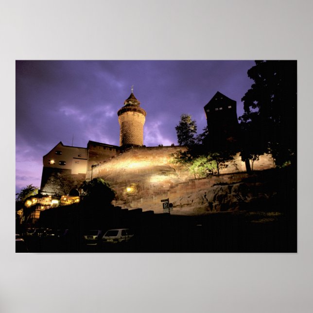 Europa, Tyskland, Numberg, Imperial Castle Poster (Framsidan)