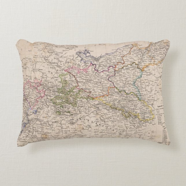 Europa Tyskland, Polen Prydnadskudde (Framsidan)