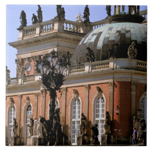 Europa, Tyskland, Potsdam. Parc Sanssouci, Neues Kakelplatta