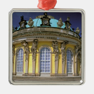 Europa, Tyskland, Potsdam. Park Sanssouci, 2 Julgransprydnad Metall