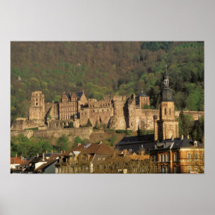 Europa, Tysklandare, Heidelberg.Castle Poster