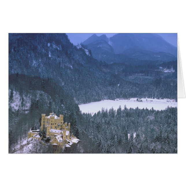 Europa, Tysklant, Bayern, Hohenschwangau Hälsningskort (Framsidan Horizontal)