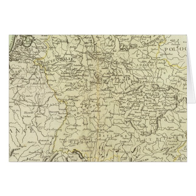 Europa, Tysklant, Österrike Hälsningskort (Framsidan Horizontal)