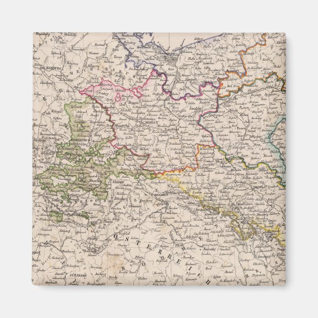 Europa, Tysklant, Polen Magnet (Framsidan)