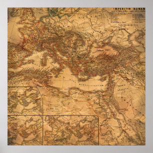 Europa Vintagekarta Poster