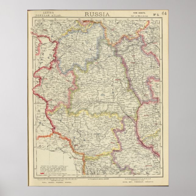 Europa, Vitryssland, Ukraina Poster (Framsidan)