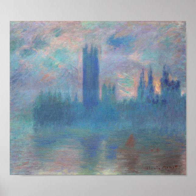 Europaparlamentets hus (London), Monet Poster (Framsidan)
