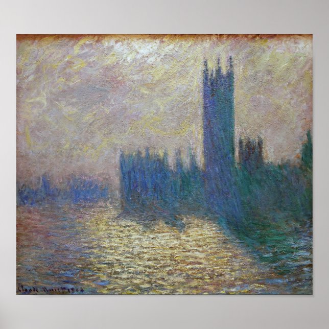 Europaparlamentets hus (London), Monet Poster (Framsidan)