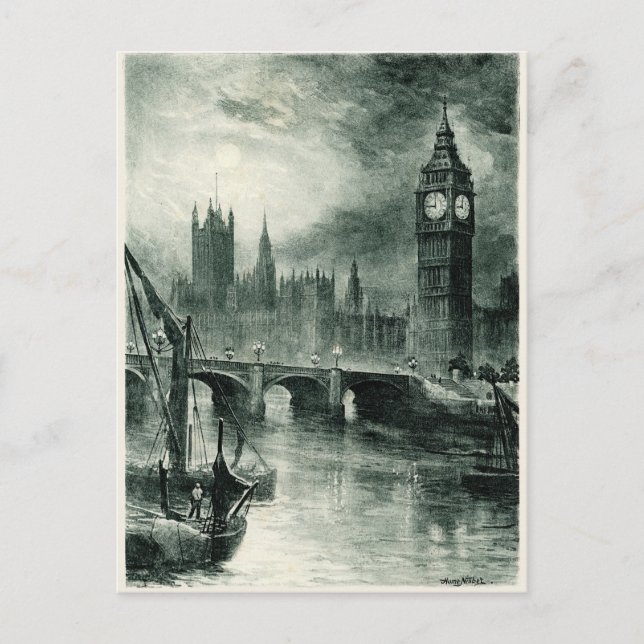 Europaparlamentets hus, London Vykort (Framsida)