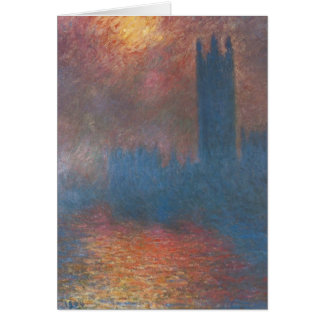 Europaparlamentets kammare, London av Claude Monet Hälsningskort