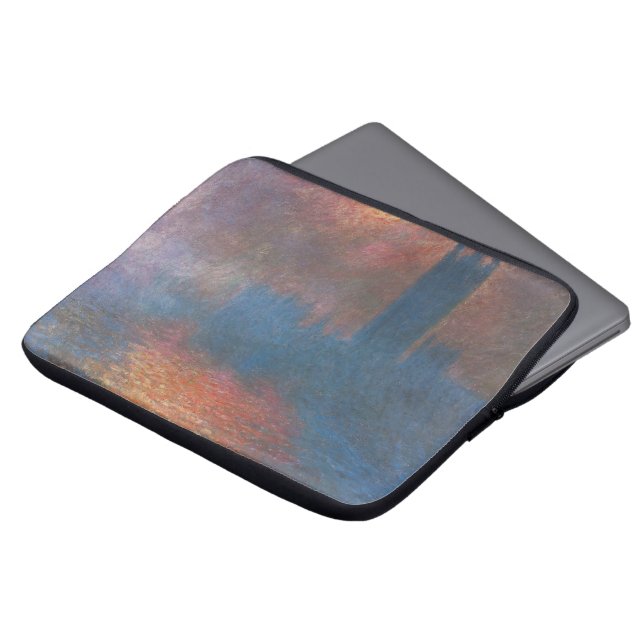 Europaparlamentets kammare, London av Claude Monet Laptop Sleeve (Framsida topp)