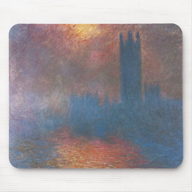 Europaparlamentets kammare, London av Claude Monet Musmatta (Framsidan)