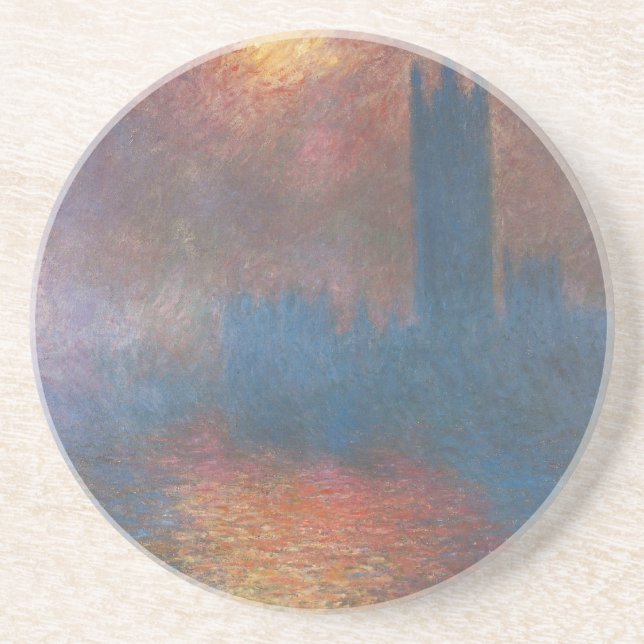 Europaparlamentets kammare, London av Claude Monet Underlägg Sandsten (Framsidan)