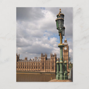 Europaparlamentets kammare och Big Ben lodrät-vyko Vykort