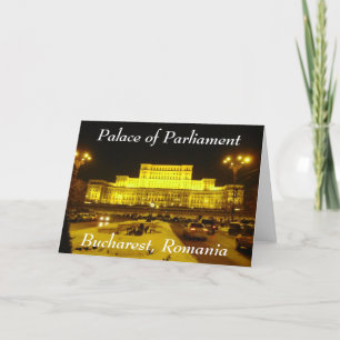 Europaparlamentets palats, Bukarest, Rumänien Helgkort