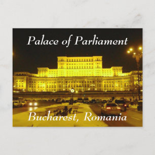 Europaparlamentets palats, Bukarest, Rumänien Vykort