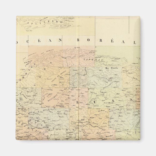 Europarådets församling Karta Magnet (Framsidan)