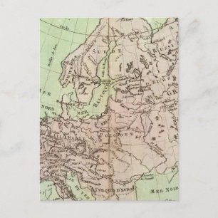 Europas berg och floder vykort
