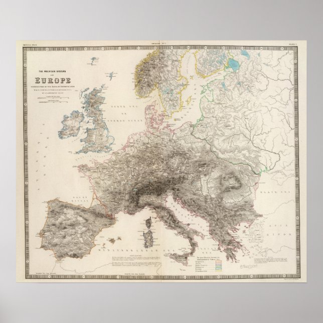 Europas berg poster (Framsidan)