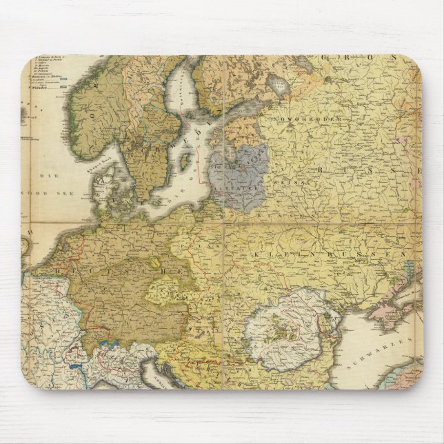 Europas etnografi Karta Musmatta (Framsidan)